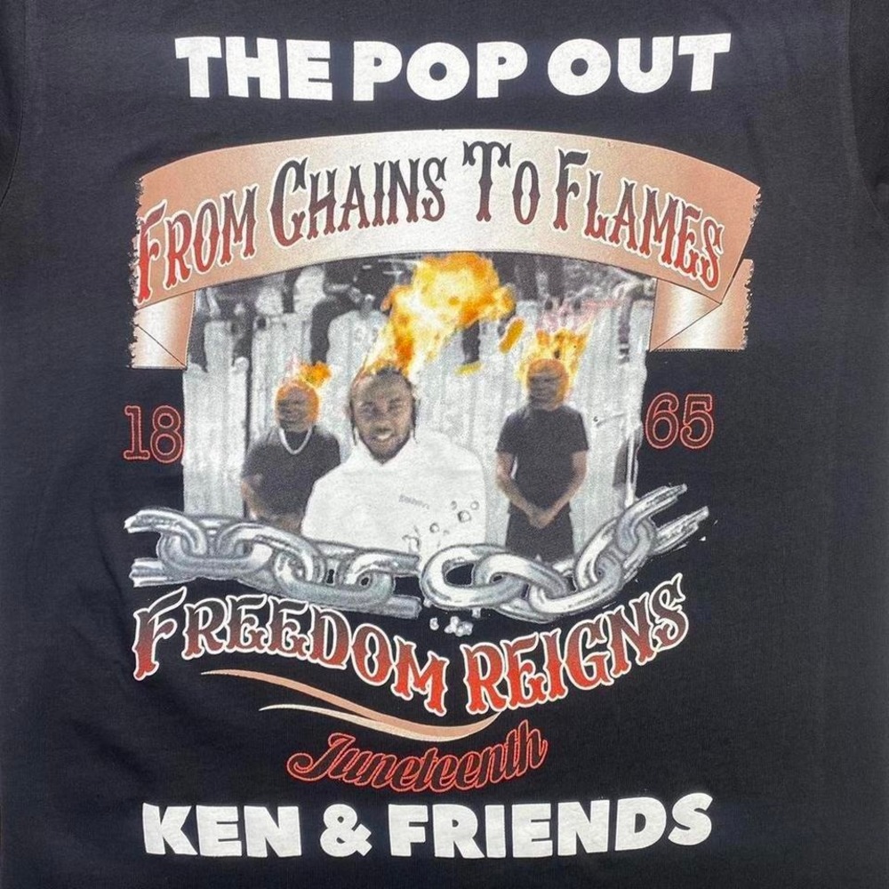 Kendrick Lamar x Ken & Friends - 2024 The Pop Out x Juneteenth concert shirt - Picture 1 of 5